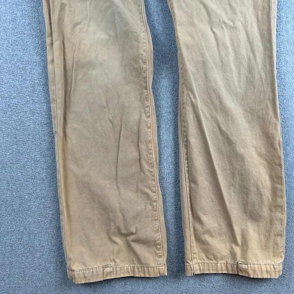 G-Star Raw Pants Mens 33 Tan Bronson Chino Straight GS 3301 Button Fly Khaki - Picture 6 of 12